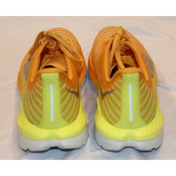 NEW Hoka One Men\'s MACH 5 RUNNING‎ SNEAKERS RYEP ORANGE YELLOW SZ 12.5 NIB